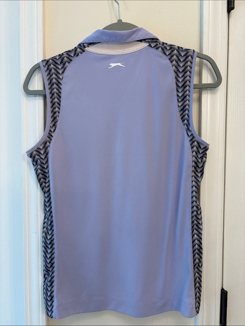 EUC Slazenger Lavender, Gray & Ivory Chevron Golf Skort w/ Pockets plus a top - Picture 11 of 16